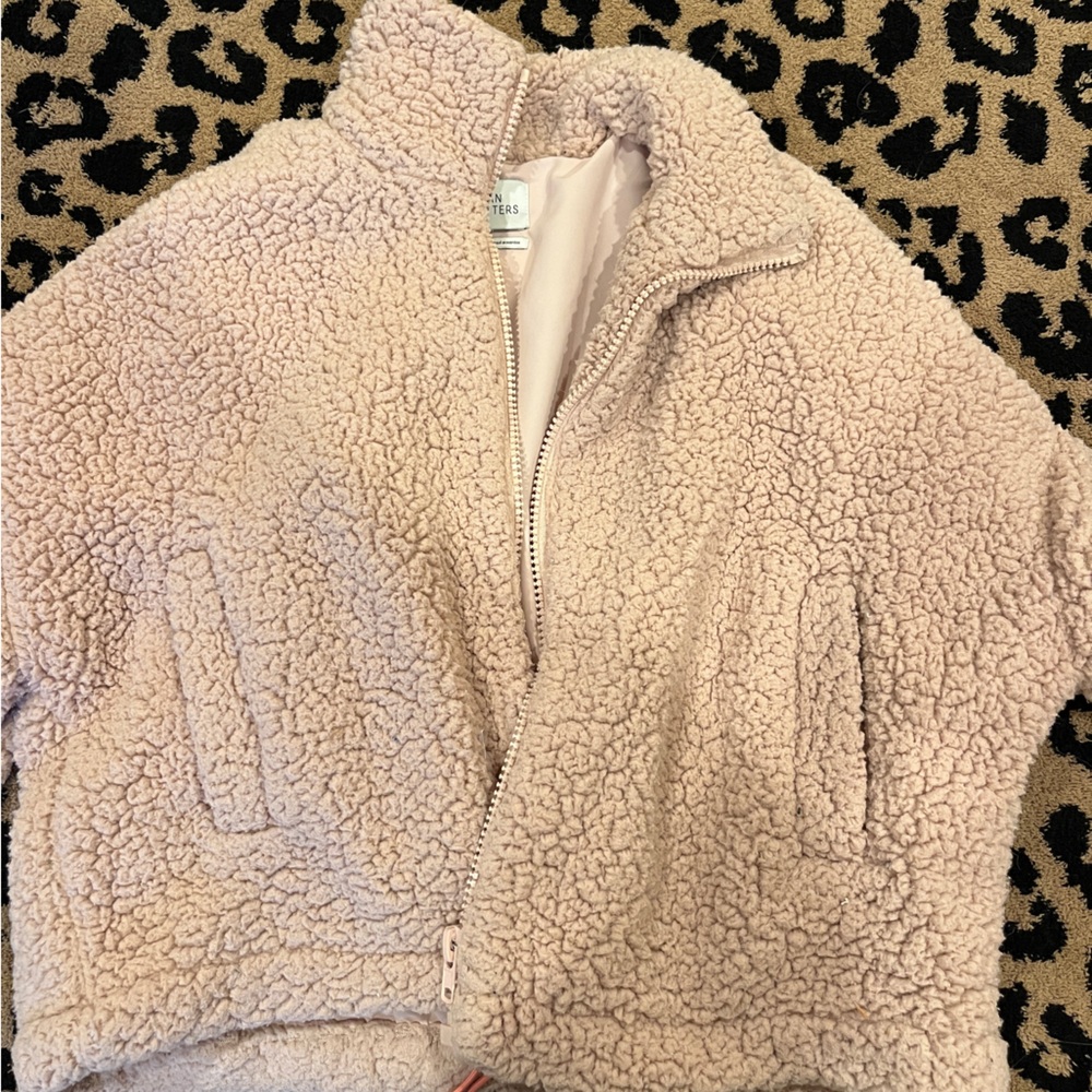 UO Pink Furry Jacket